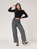 Pantalone palazzo a righe