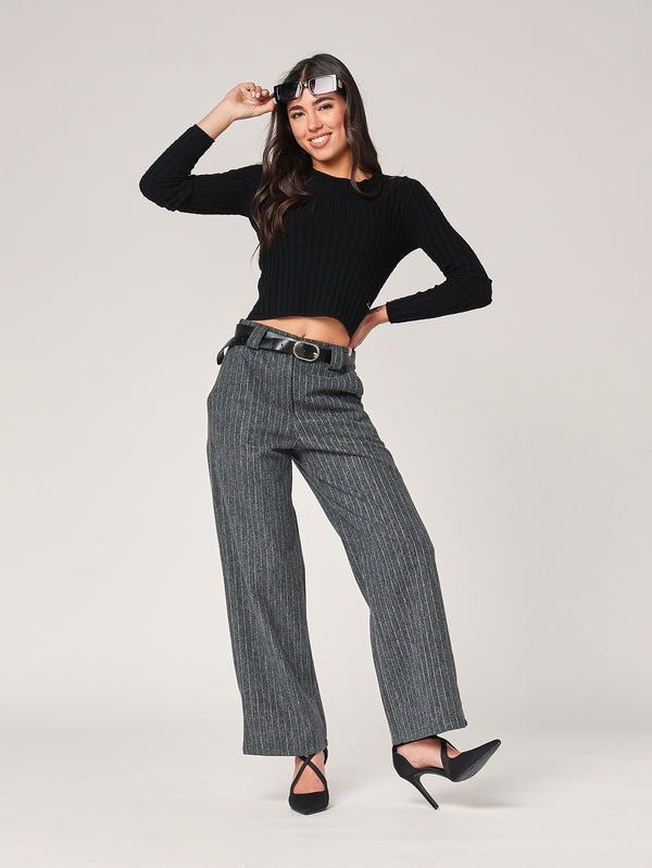 Pantalone palazzo a righe