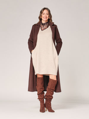 Strickkleid mit Pasmina