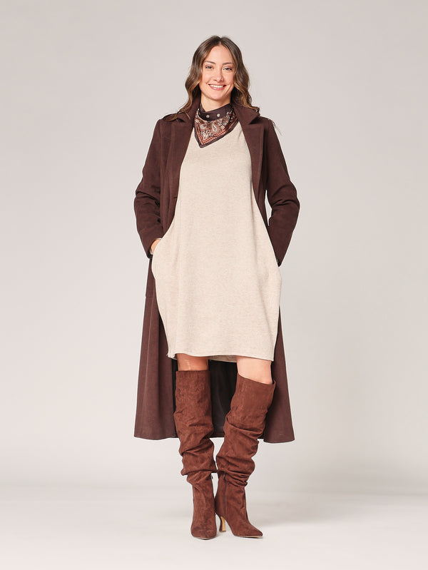 Strickkleid mit Pasmina