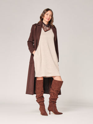 Strickkleid mit Pasmina