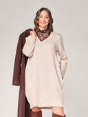 Strickkleid mit Pasmina