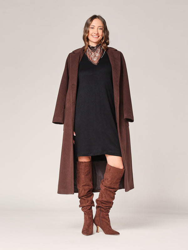 Strickkleid mit Pasmina