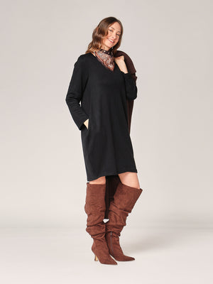 Strickkleid mit Pasmina