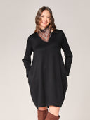 Strickkleid mit Pasmina