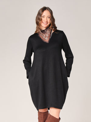 Strickkleid mit Pasmina