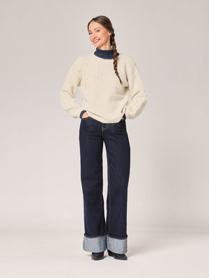 Pullover mit Blumenmuster