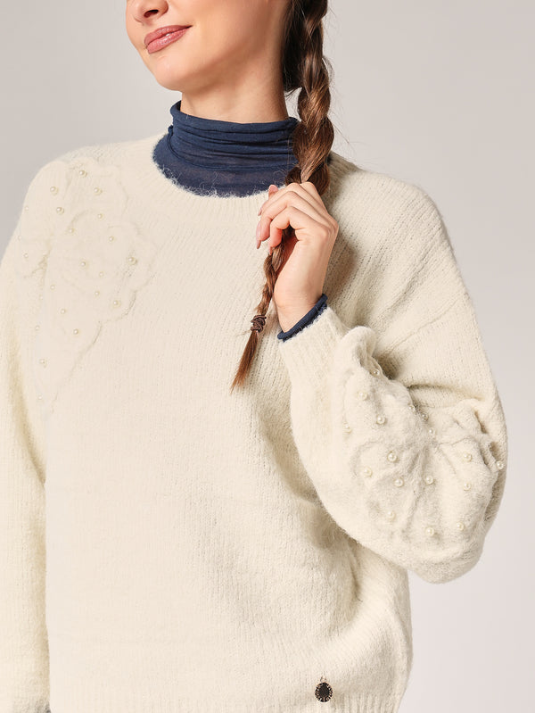 Pullover mit Blumenmuster