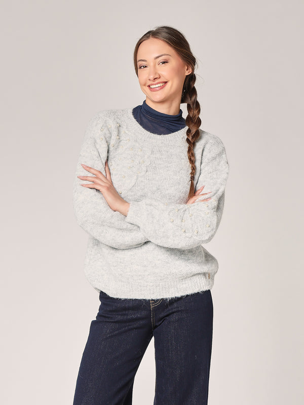 Pullover mit Blumenmuster