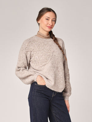 Pullover mit Blumenmuster