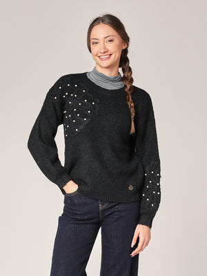 Pullover mit Blumenmuster 