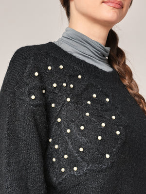 Pullover mit Blumenmuster 