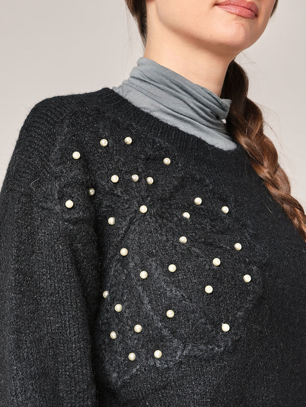 Pullover mit Blumenmuster 