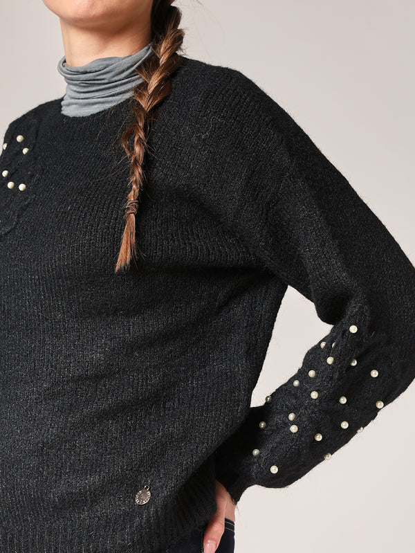 Pullover mit Blumenmuster 