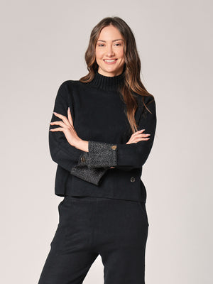 Komplett mit Lurex am Handgelenk