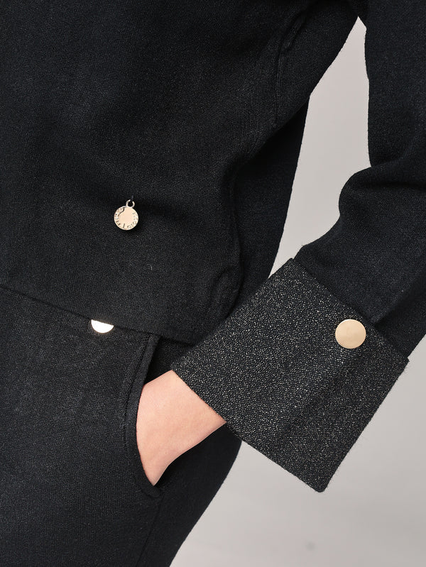 Komplett mit Lurex am Handgelenk