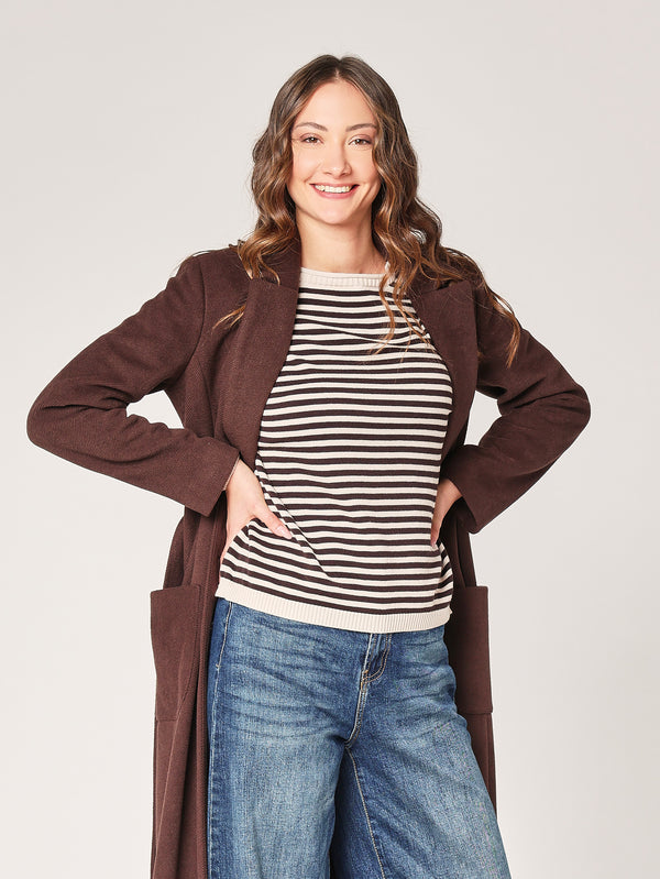 Gestreifter Pullover