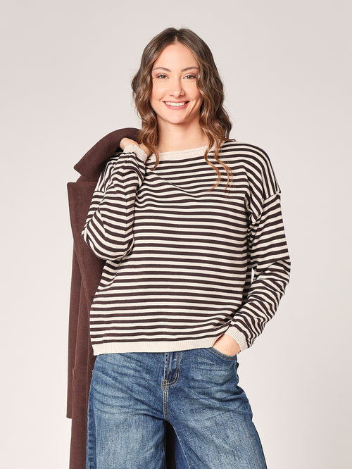 Gestreifter Pullover