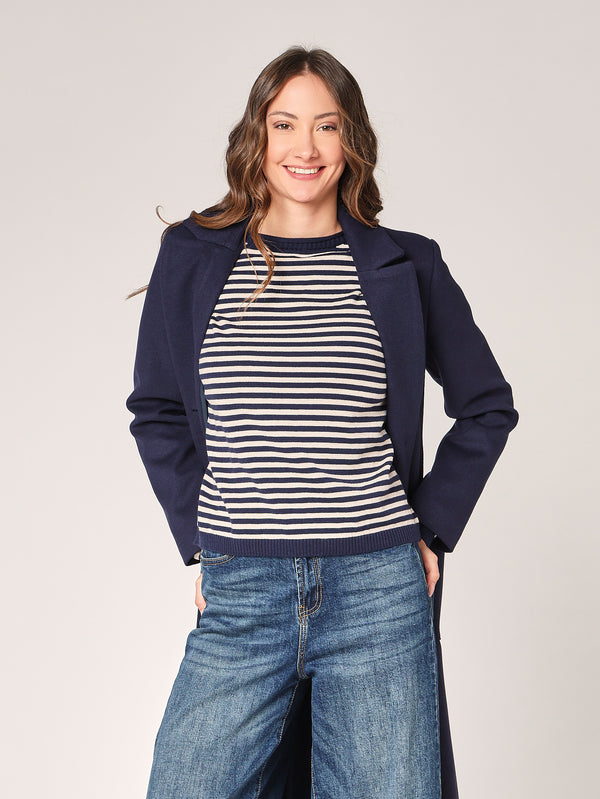 Gestreifter Pullover