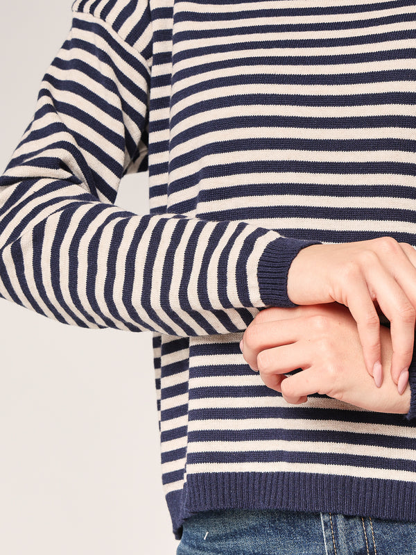 Gestreifter Pullover