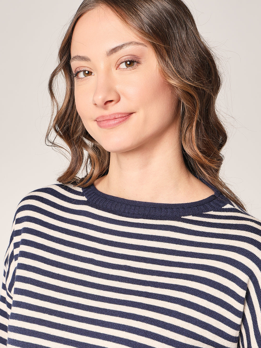 Gestreifter Pullover