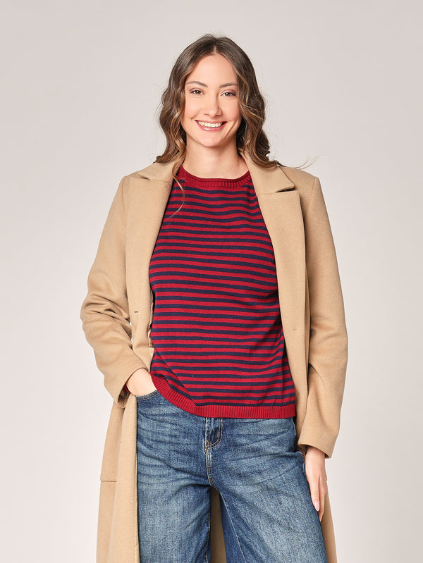 Gestreifter Pullover