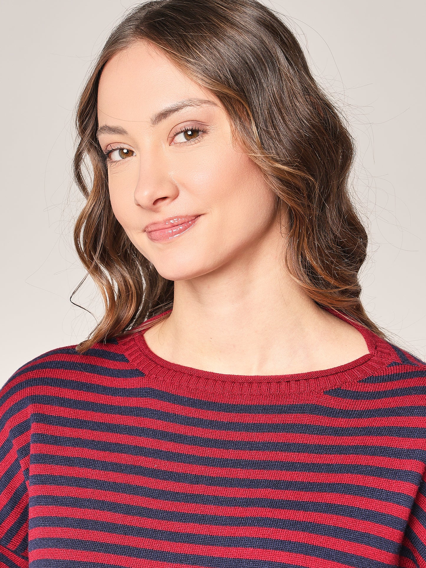 Gestreifter Pullover