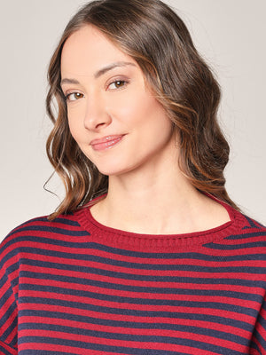 Gestreifter Pullover