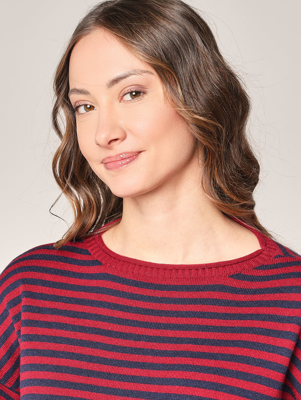 Gestreifter Pullover