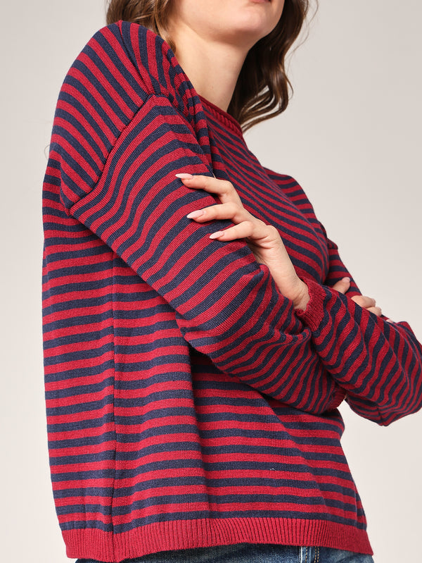 Gestreifter Pullover