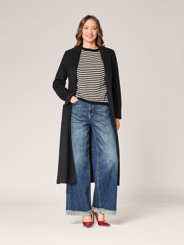 Gestreifter Pullover