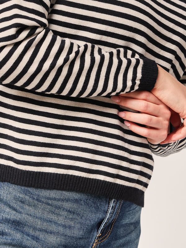 Gestreifter Pullover