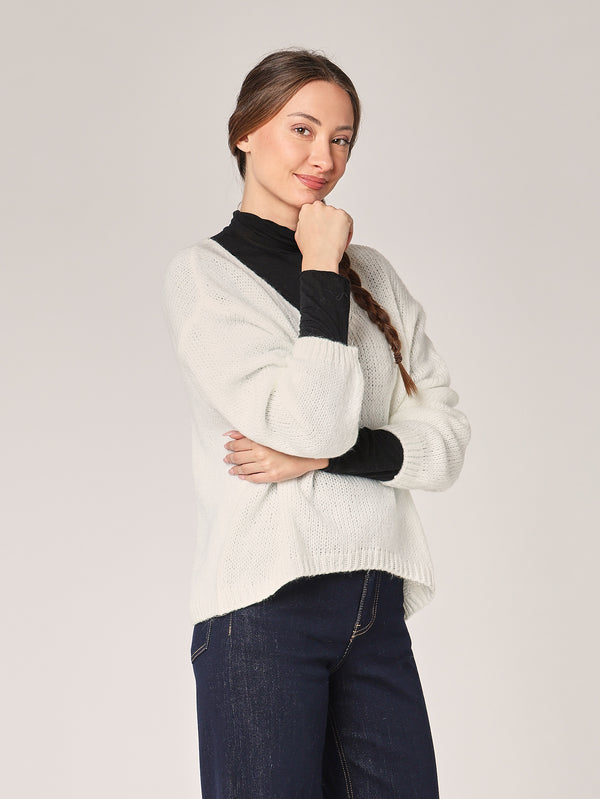 Pullover mit V-Ausschnitt