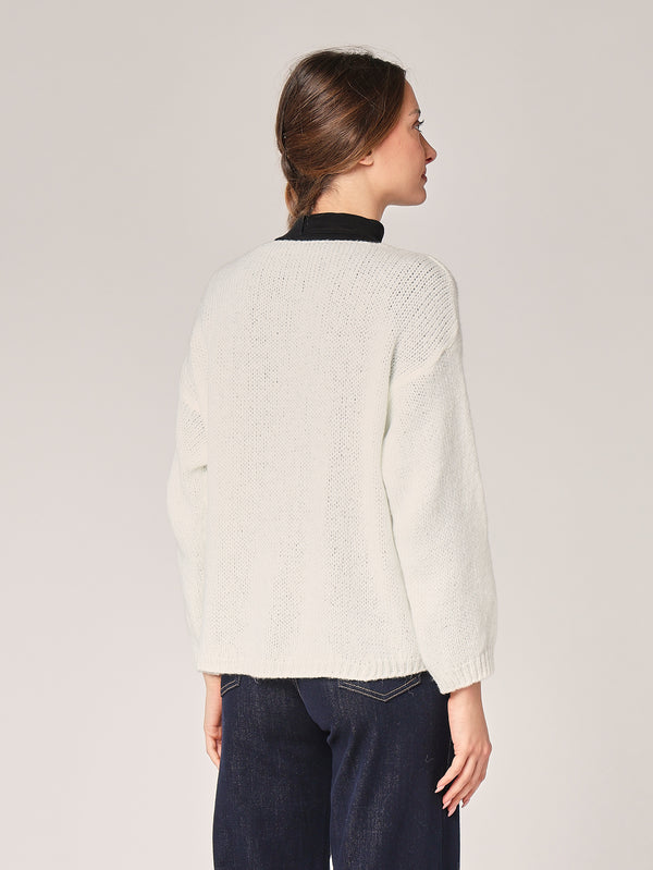 Pullover mit V-Ausschnitt