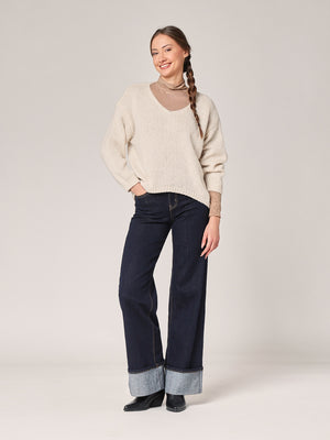 Pullover mit V-Ausschnitt