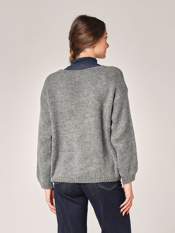 Pullover mit V-Ausschnitt