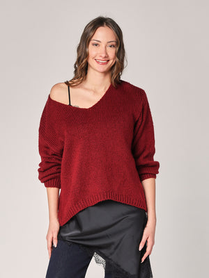 Pullover mit V-Ausschnitt