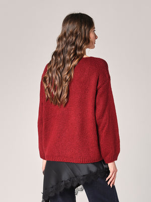 Pullover mit V-Ausschnitt