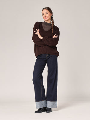 Pullover mit V-Ausschnitt