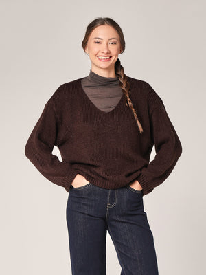 Pullover mit V-Ausschnitt