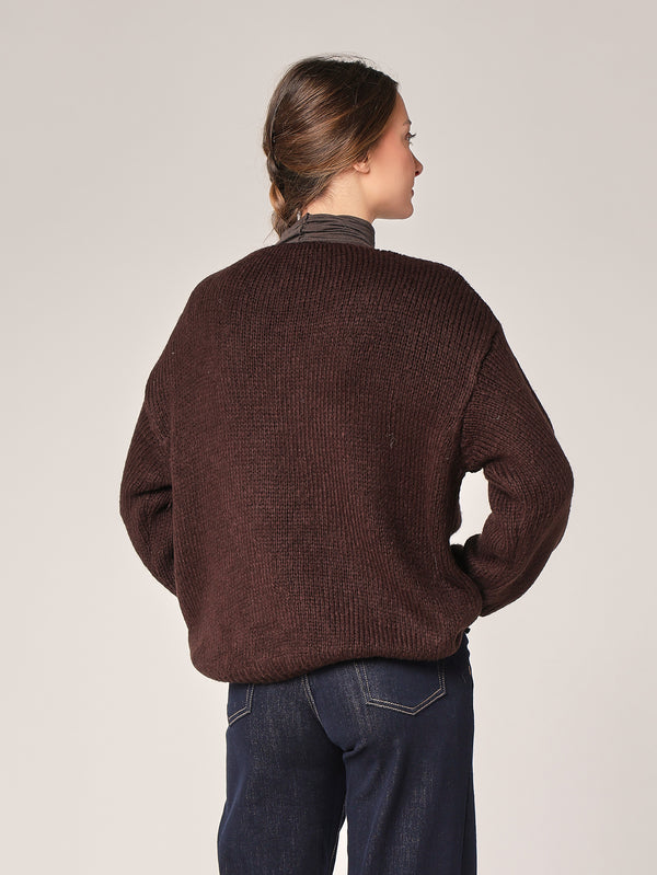 Pullover mit V-Ausschnitt