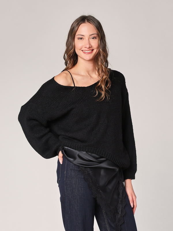 Pullover mit V-Ausschnitt