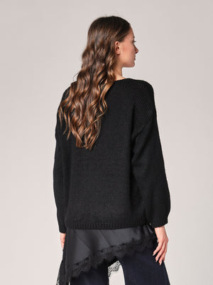 Pullover mit V-Ausschnitt