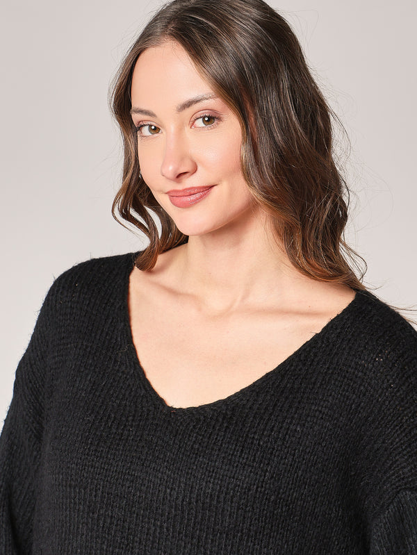 Pullover mit V-Ausschnitt