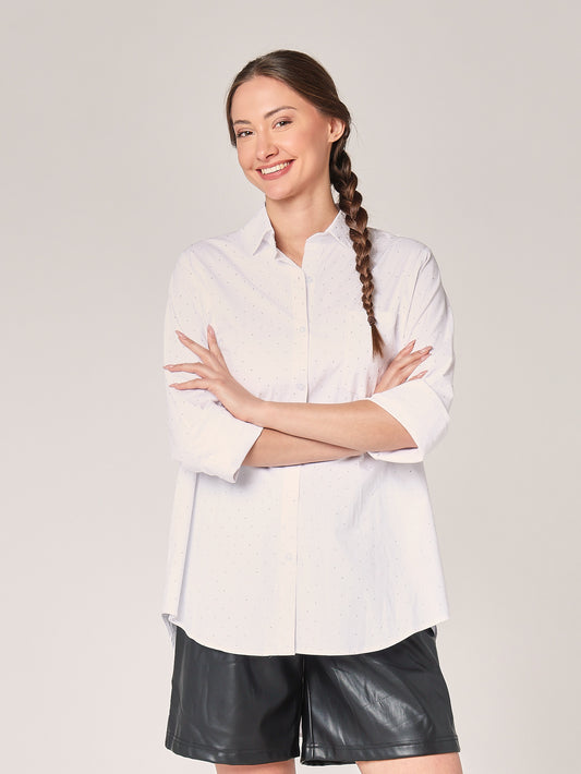 Camicia con strass