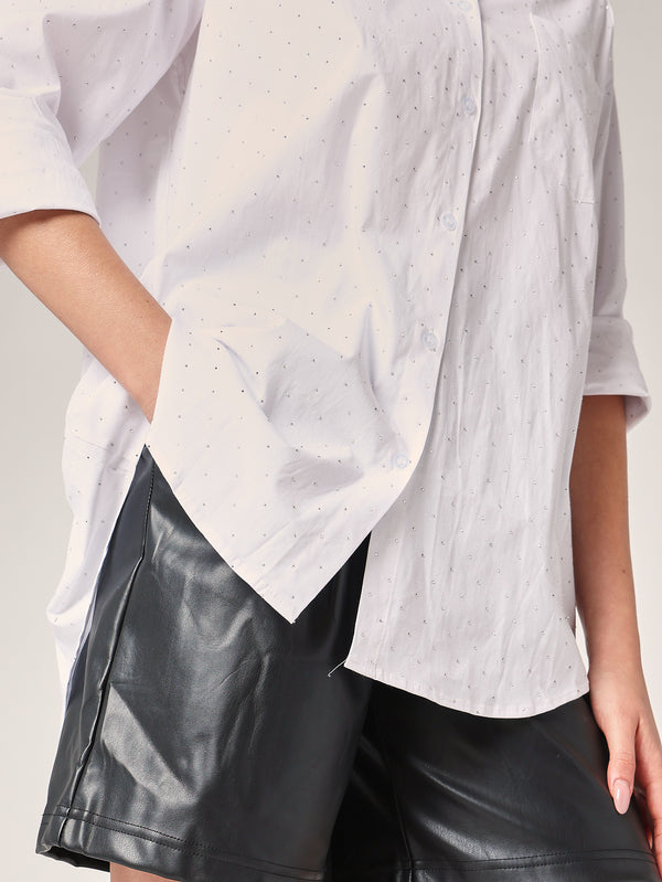 Hemd mit Strasssteinen