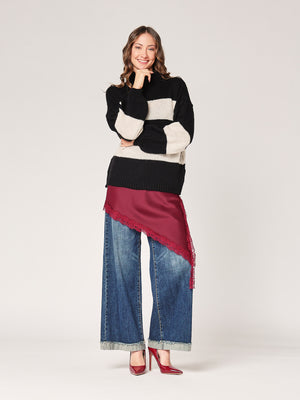 Gestreifter Pullover