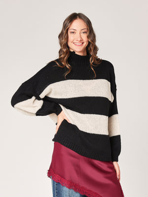 Gestreifter Pullover