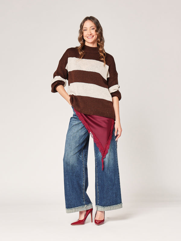 Gestreifter Pullover 