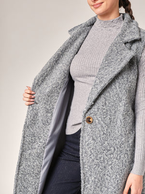 Langer ärmelloser Mantel